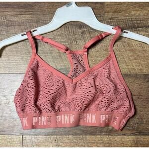 VICTORIAS SECRET PINK Lace SPORT Amber Mauve Medium Support Size No Tags See Pic